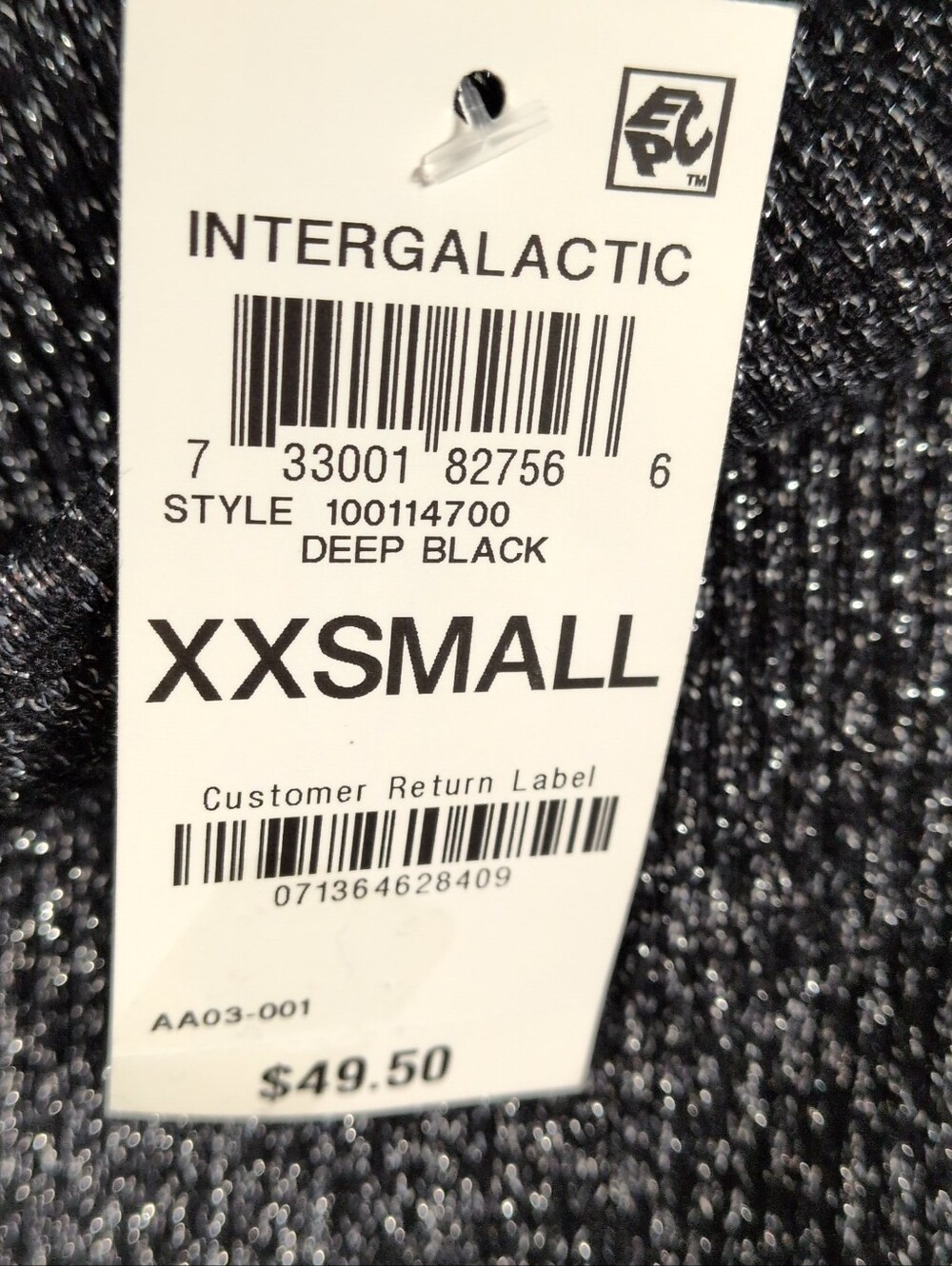 Intergalactic Metallic Rhinestone Ring Tank Top - Picture 5 of 7